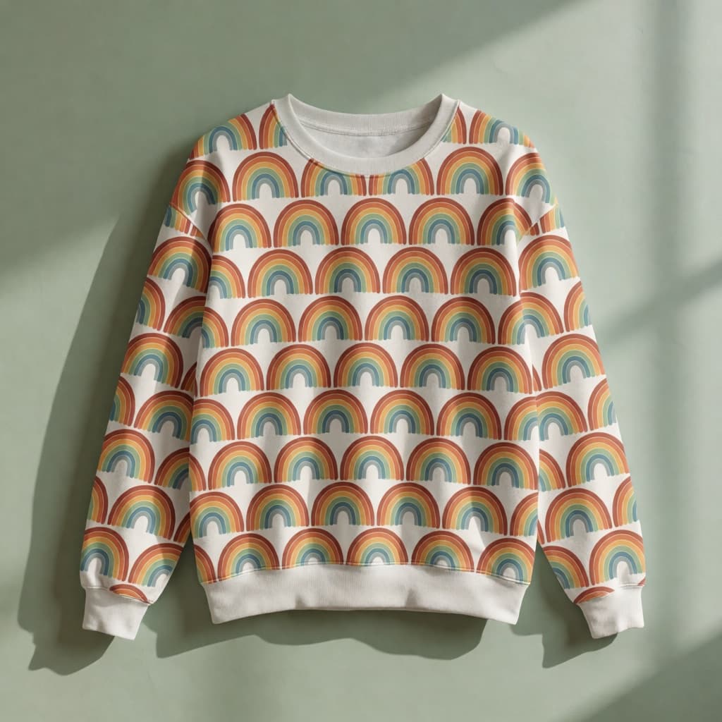 Sweatshirt with an original AI-generated design